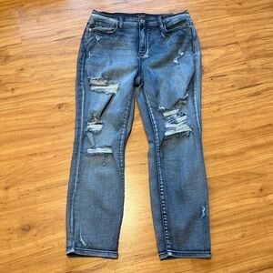 Judy Blue Distressed dark blue Women's Jeans size 13/31